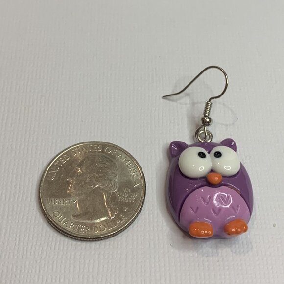 Owl Earring, Bird Earring, Owl Jewelry, Teacher Earring, Teacher Appreciation - Picture 4 of 5